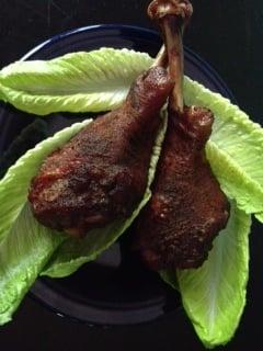 Our delicious Jumbo smoky BBQ Turkey Legs