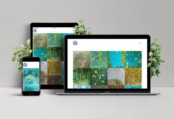 Responsive, Minimal Website Design for an Artist