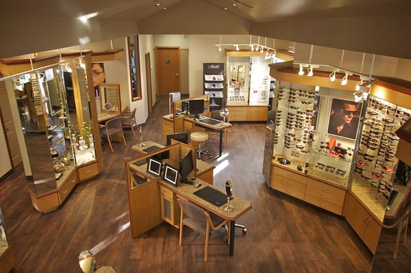 View of our newly remodeled Maplewood optical department