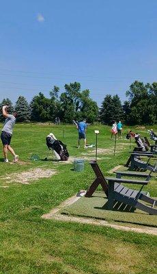 The Range is open to the public and is equipped with Trackman Range ball tracking technology.