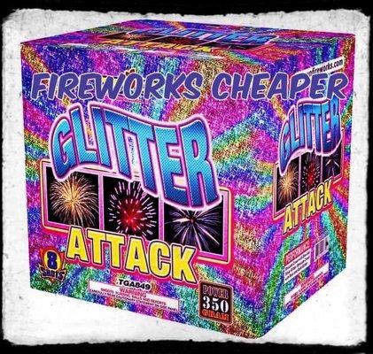 Glitter attack firework