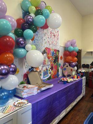 Celebrating a fantastic ninth birthday at ChildrenConnect with our Deluxe Art Party!