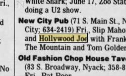 Hollywood Joe 1996 at the New City Pub