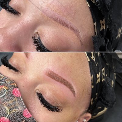 Microshading (tattoo brows)