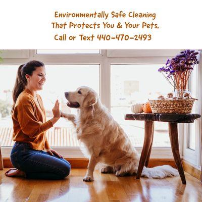 We use environmentally safe cleaning products that protect you & your pets! 
Call or Text 
Prestige Residential Cleaning Services Today