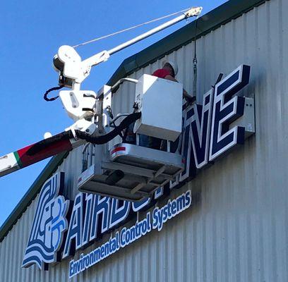 LED illuminated channel letters in Port Angeles, WA.