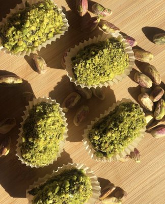 Pistachio covered Dates