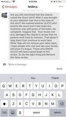 OWNERS DAUGHTER HARASSING ME BECAUSE OR NEGATIVE REVIEW