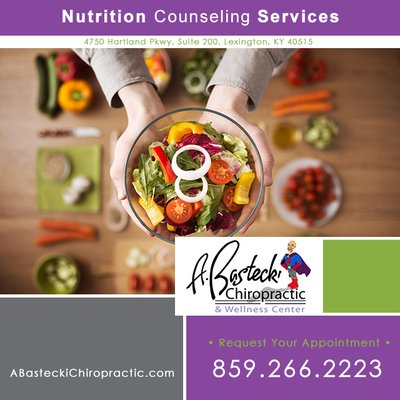 Nutrition counseling Lexington, KY by A. Bastecki Chiropractic & Wellness Center.