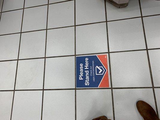 Floor signage