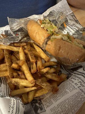 Italian beef, hand cut fries