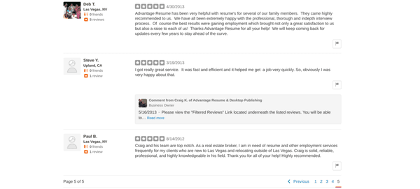 Highly Recommended Additional Reviews on Yelp, Please Review Them!