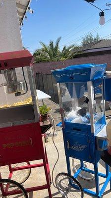 Popcorn and snowcone