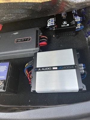 More pictures of the quality workmanship! They made us custom board and then mounted the amplifier!