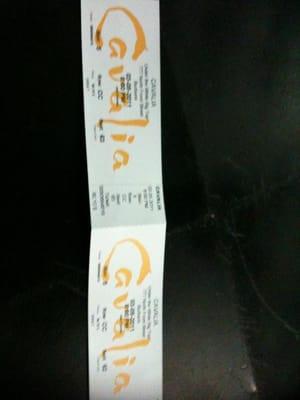 Our tickets