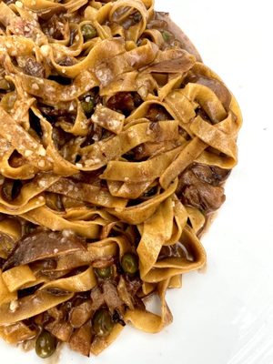 Mushroom fettuccine. Excellent