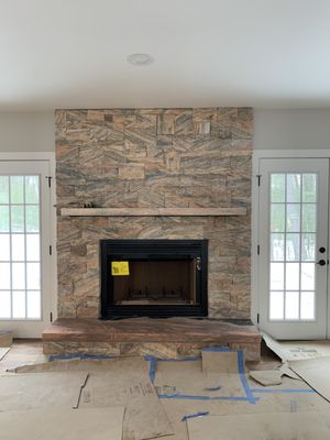 Tennessee Marble fireplace