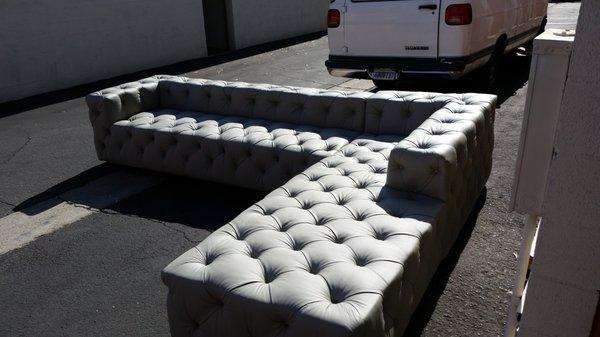 New completely tufted sectional.