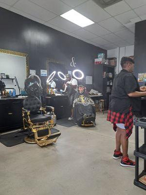 Cool Barber Shop, with a great vibe!