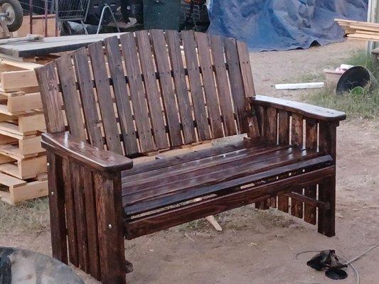 A bench Eversons Woodworks me for me is great no. Deposit Free delivery. ...