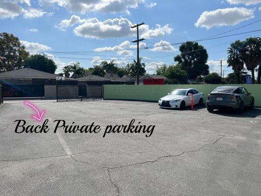 back parking