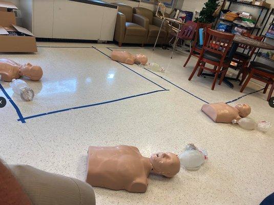 At one of our Workplace CPR trainings