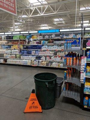 Leaking roof. Keeping it classy Wal-Mart Victorville