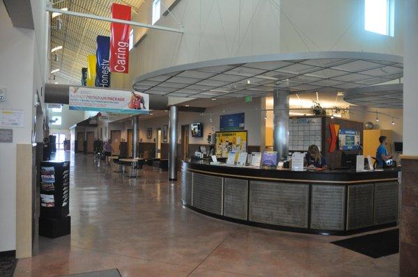 Say hello to our amazing staff at the information desk.