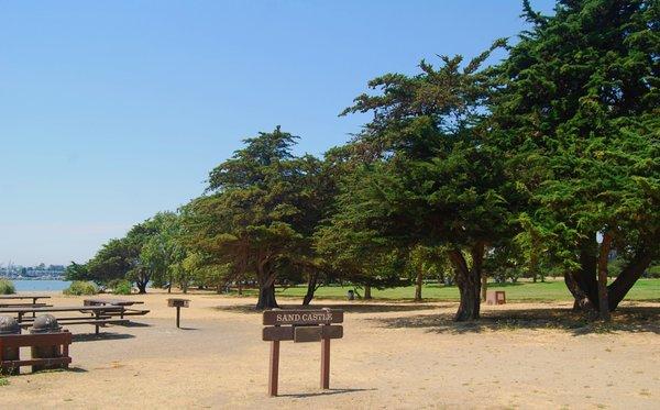 Sand Castle Park across the street from Crown Bay Nursing and Rehabilitation Center