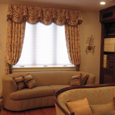 Embroidered Silk Window Treatment