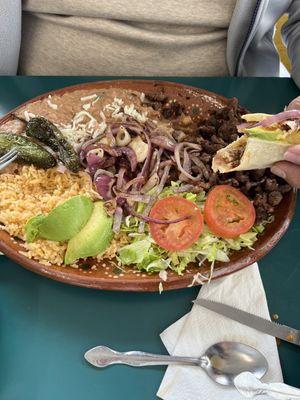 Carne Asada plate