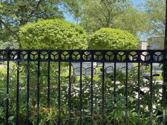 Nice detail in the fence, including the Chicago river symbol.