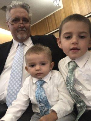 My hubby Dan and my two grandsons Keith and Dallin!