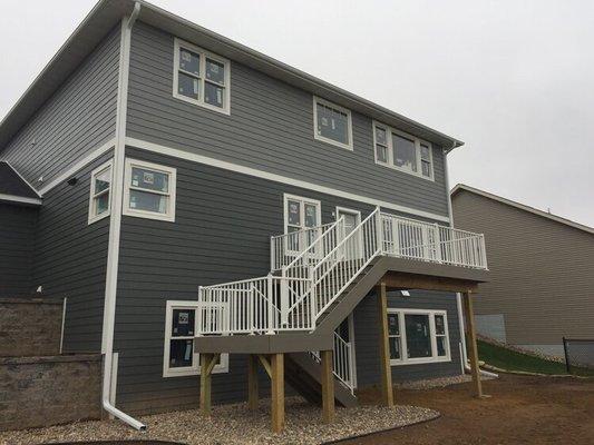 Deck and framing work by Timber Co.