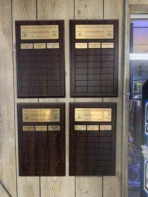 House Champions Plaques