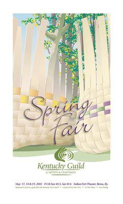 Poster for the Kentucky Guild of Artist & Craftsmen Spring Fair.