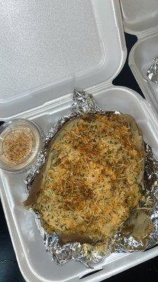 Loaded Cajun Potato with chicken