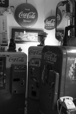 Coca Cola machines and jukeboxes were the highlights.