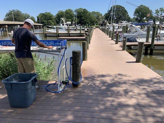 They even took care and prepped the fillets for us once back at the marina.