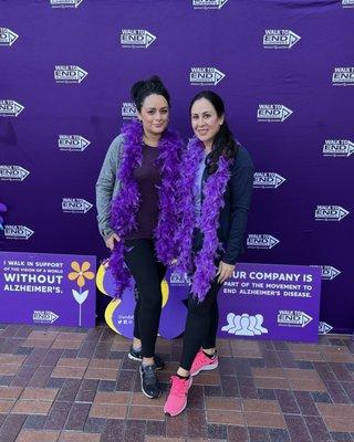 Proud to be part of such a worthy cause - Walk to End Alzheimers.