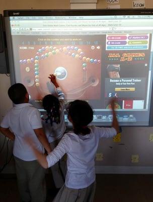 SmartBoard makes math fun!