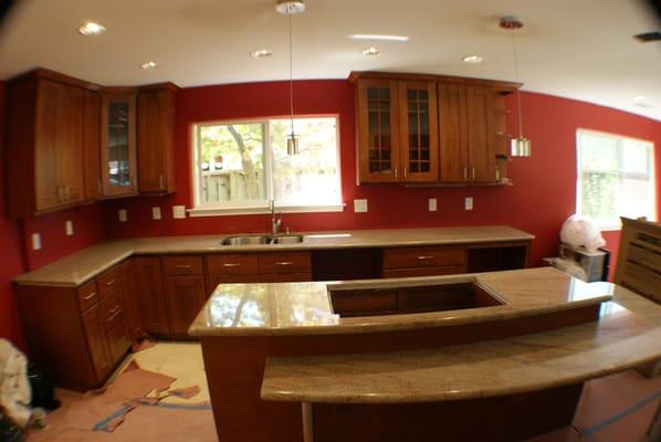 Kitchen remodel they have done.