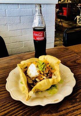 Fajitas Chalupa Deluxe and Mexican Coke