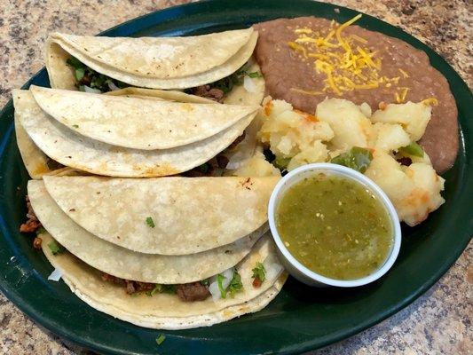 Beef/Chorizo Mexican Street Tacos