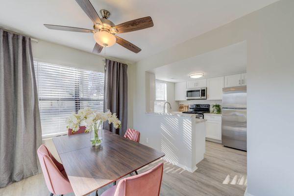 Renovated Unit - Dining Room/Kitchen