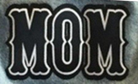 Tackle twill letters MOM , iron on or sewn on.