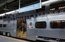 This is a representative example of a double decker VRE coach.  This specific one was on the track at Washington Union Station.