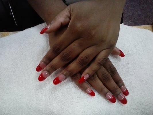 I love my red tips that Golden nail too did. Golden nail too will be my permanent place to get my nails done at.