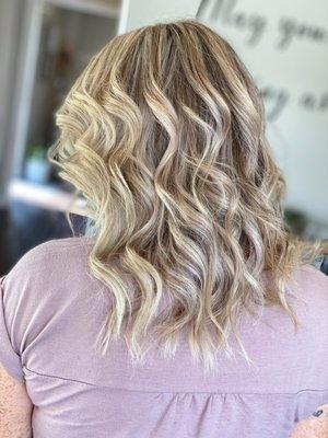 Platinum blonde highlights