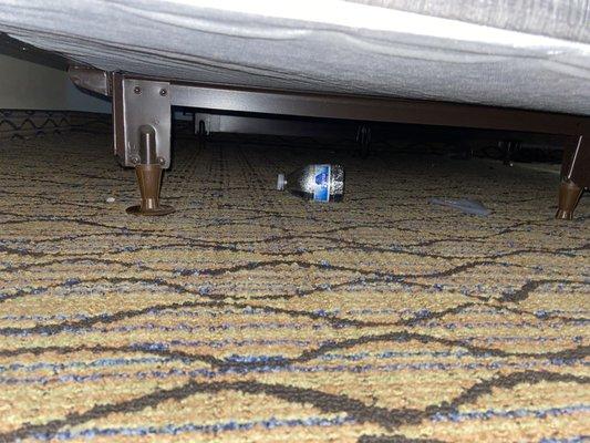 Trash under the bed